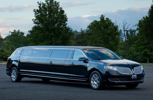Black Lincoln MKT stretch limousine